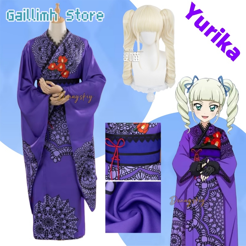 Cosplay Prop Patterns - Aikatsu! Yurika Toudou Yukata Kimono Cosplay