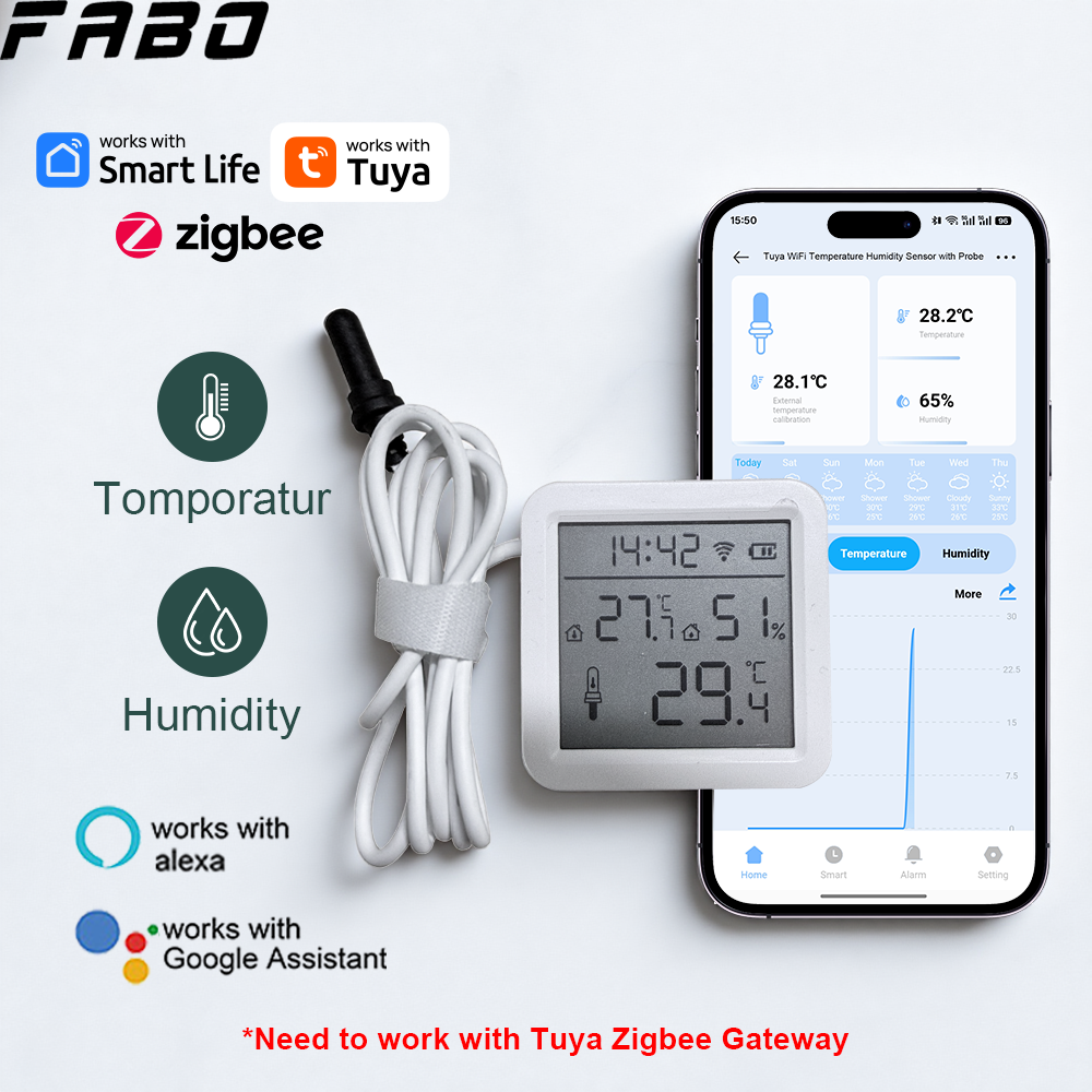 Worbla Thermoplastic - Newest Screen Display WiFi/Zigbee Thermo-Hygro Meter