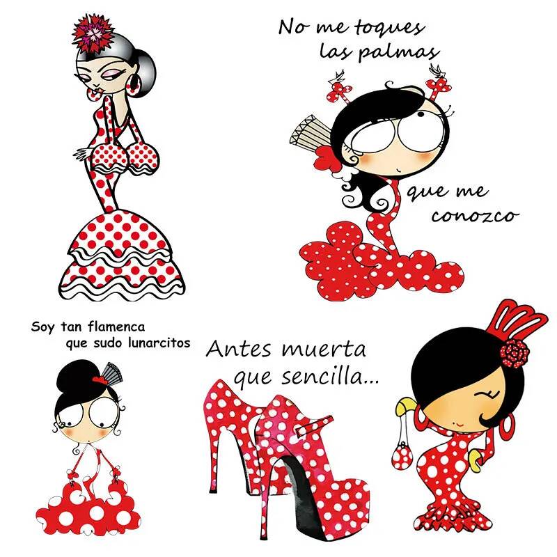 Worbla Thermoplastic - Flamengo Dance Stripes Iron On Patches
