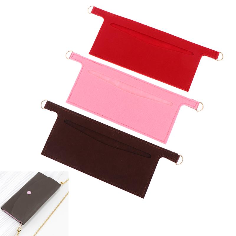 D Ring Strap - Felt Wallet Insert For Chain Strap