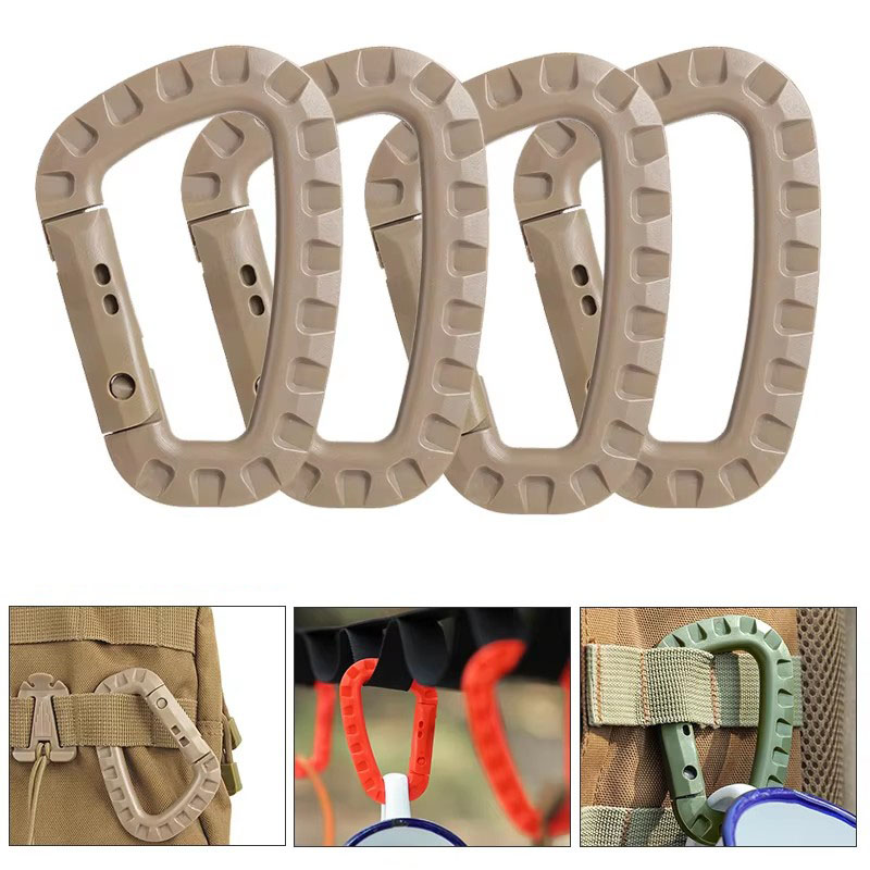 D Ring Strap - 1/3/5pcs Plastic Carabiner Snap Clip Hook
