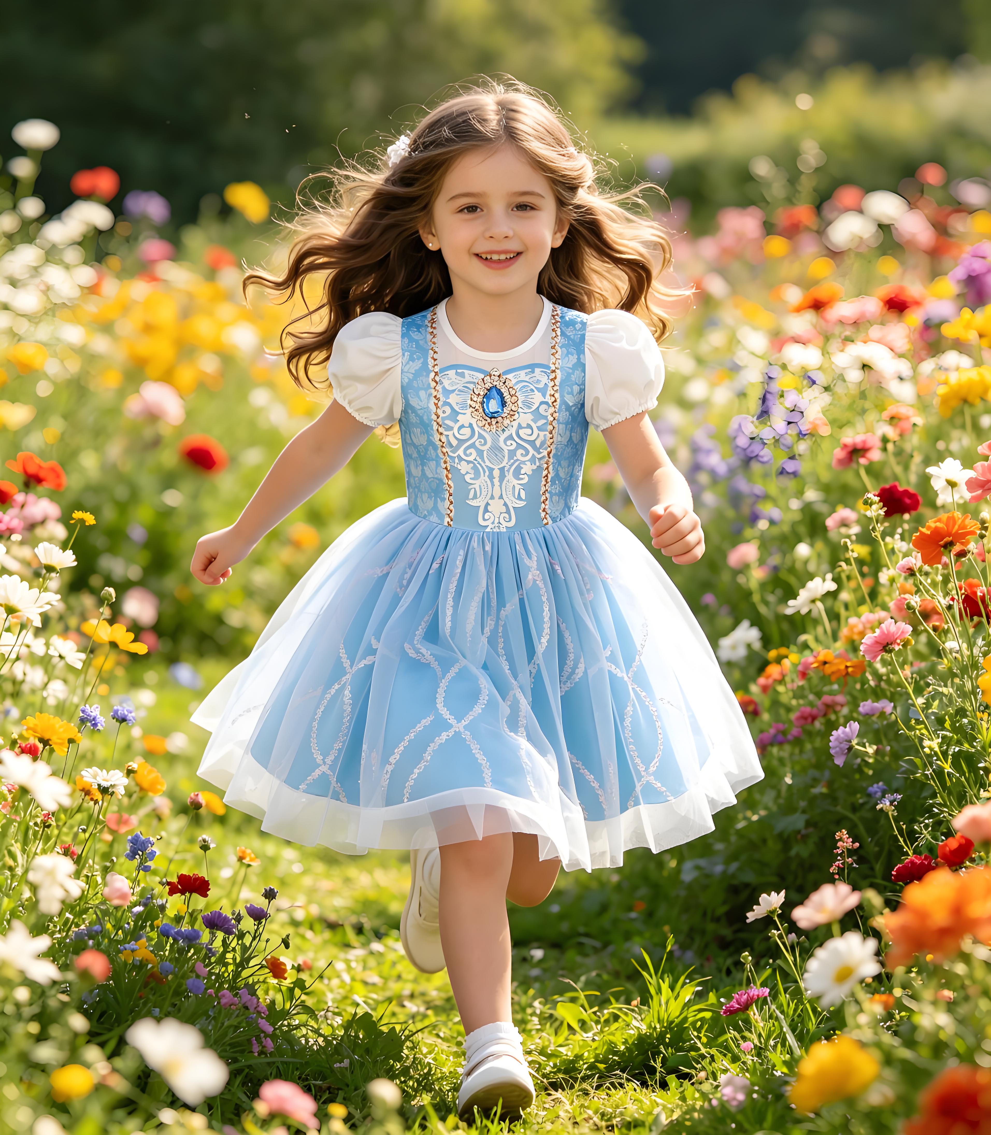 Cosplay Prop Bow - Disney Blue Princess Cinderella Dress Summer