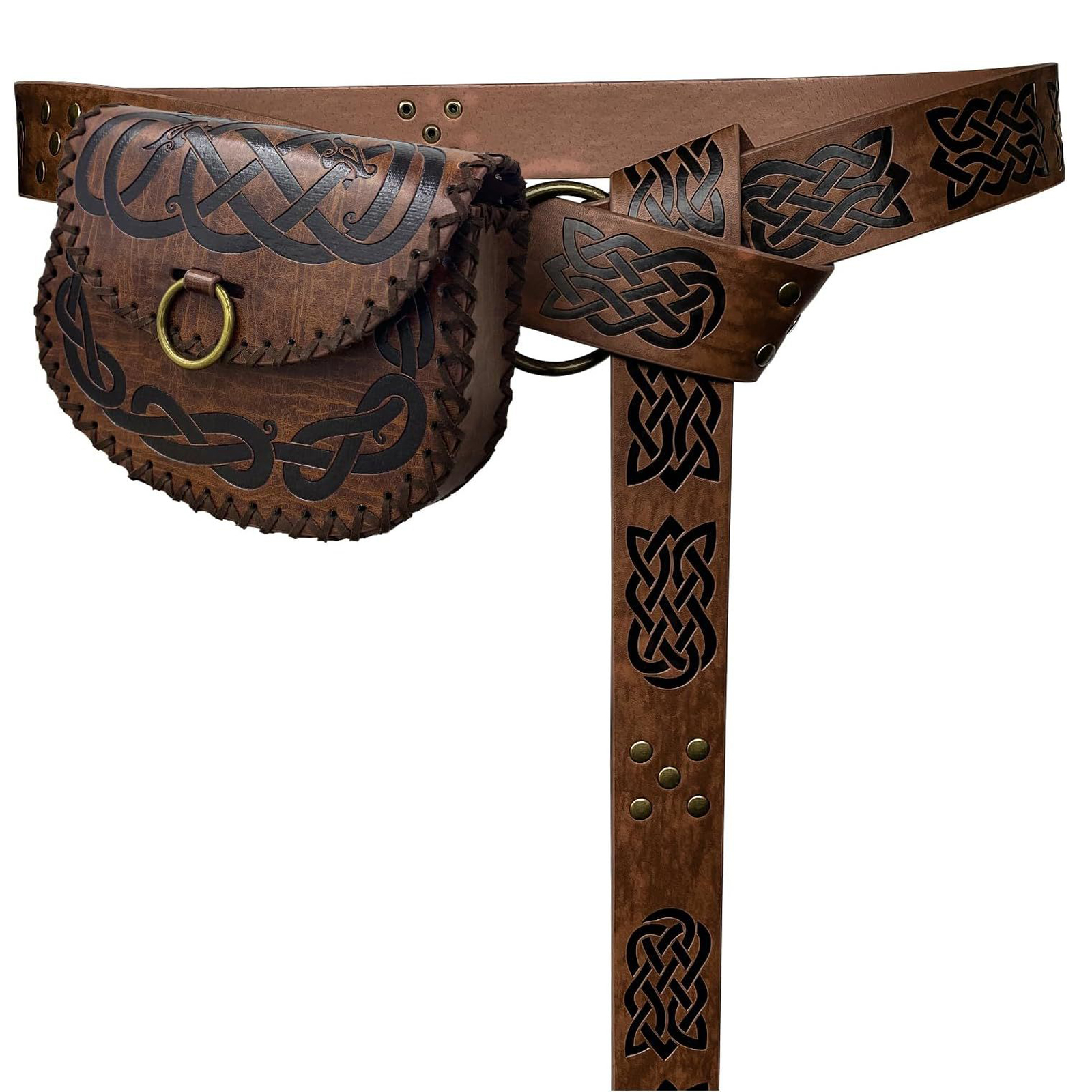 Cosplay Prop Patterns - Medieval Viking Embossed Leather Waist Belt