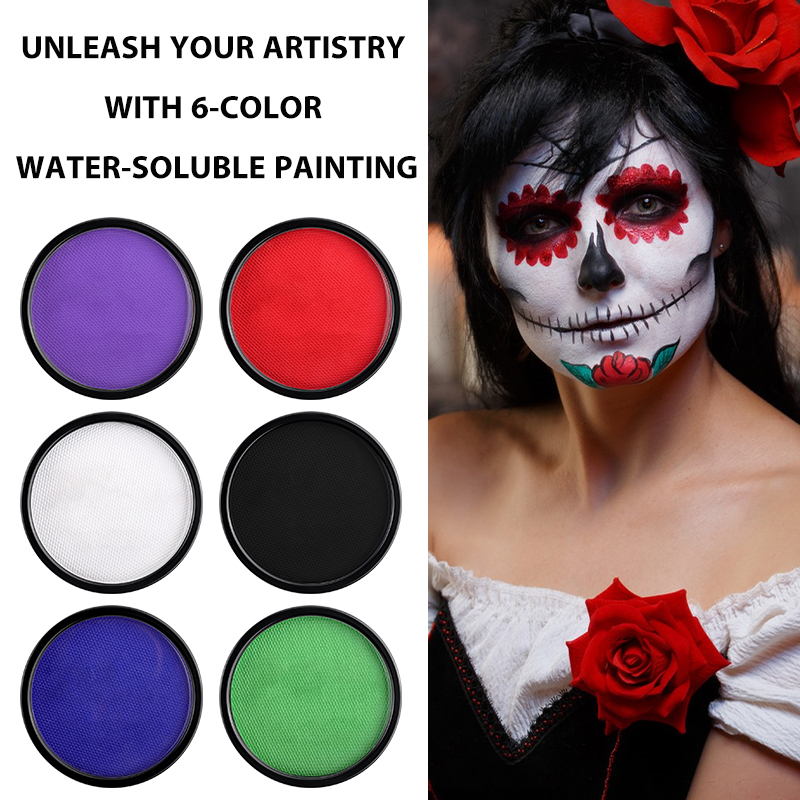 6 Colors Water Activated Face  - огляд і ціна Cosplay Prop Paint