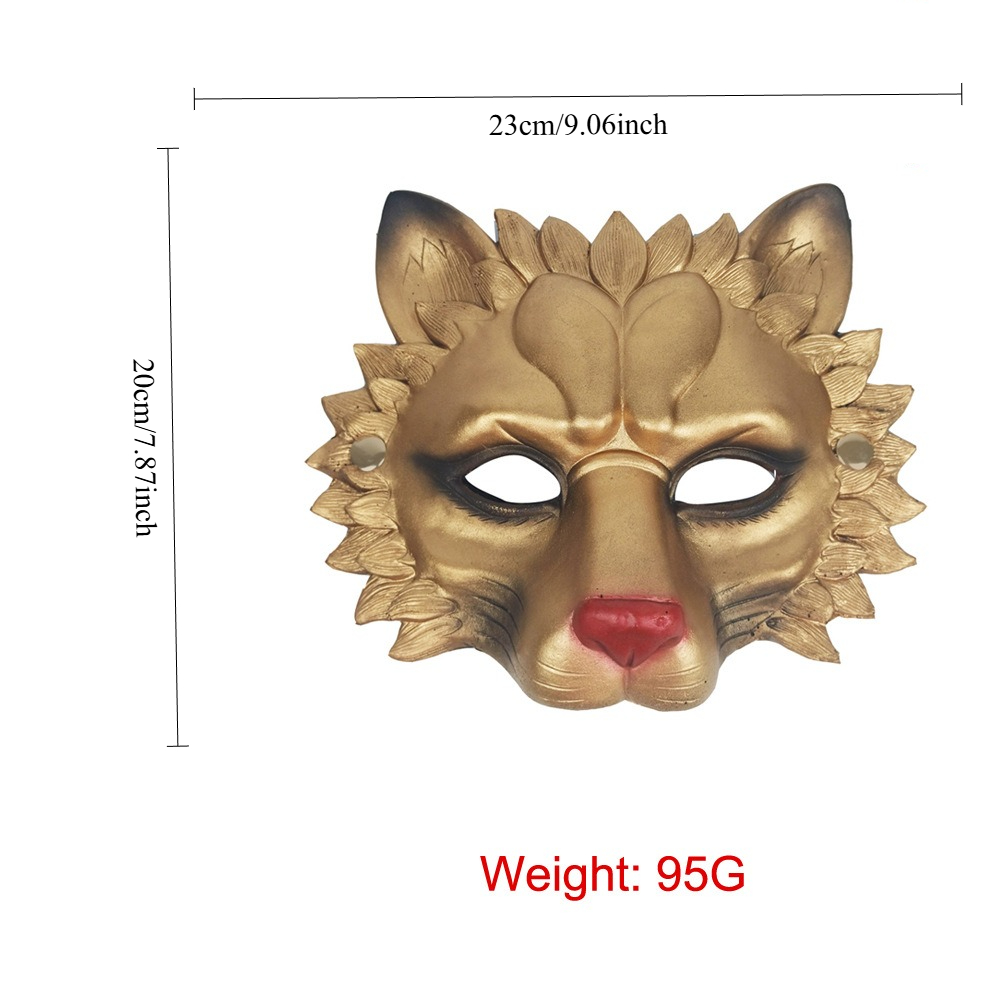 Adult Halloween Lion Mask 3D P - огляд і ціна Cosplay Props Eva Foam