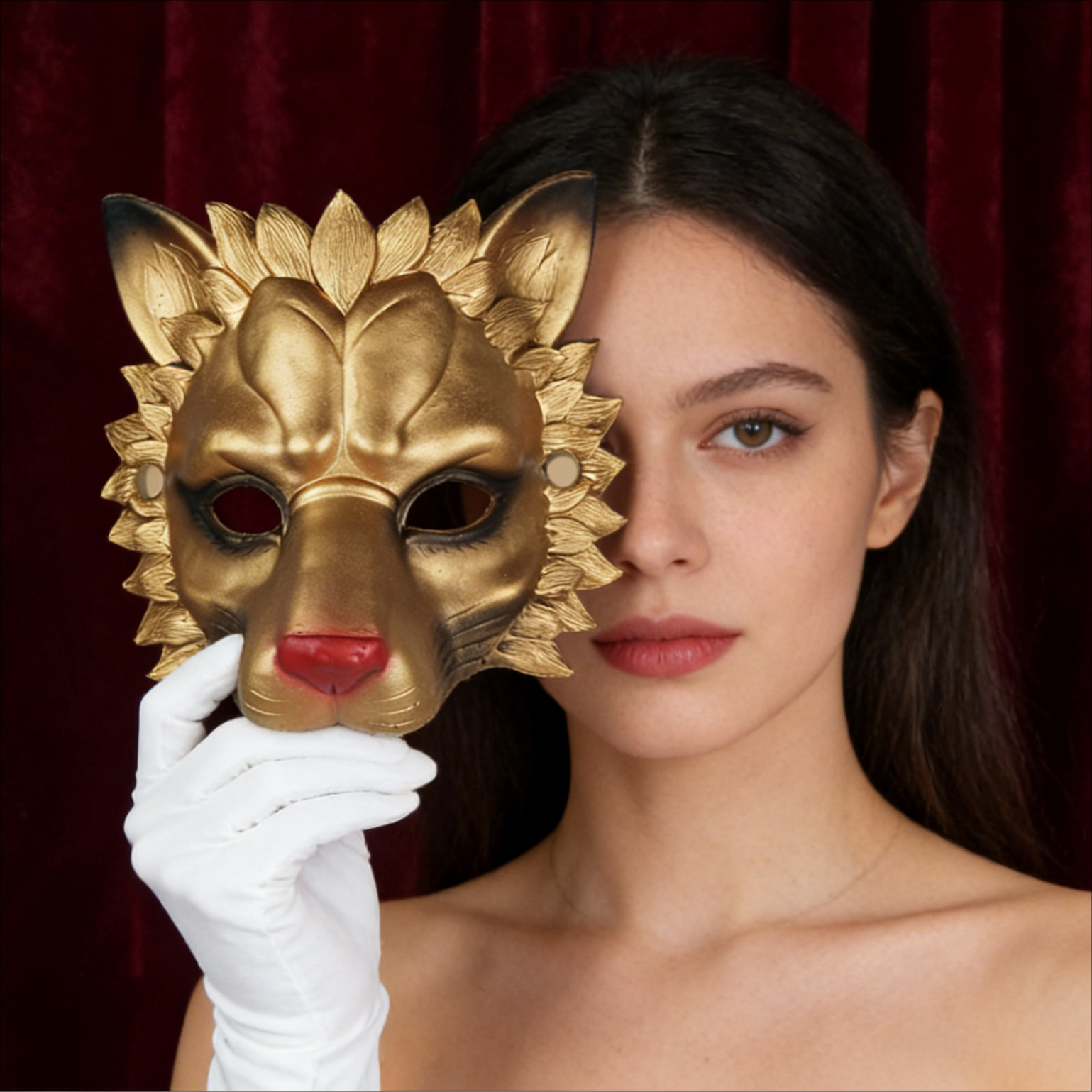 Adult Halloween Lion Mask 3D P - огляд і ціна Cosplay Props Eva Foam