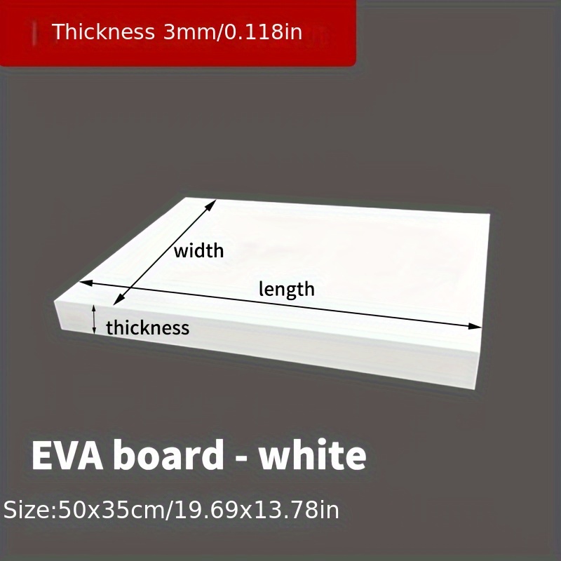 EVA Foam Board 14x39 Inch, 3mm - огляд і ціна Cosplay Props Eva Foam