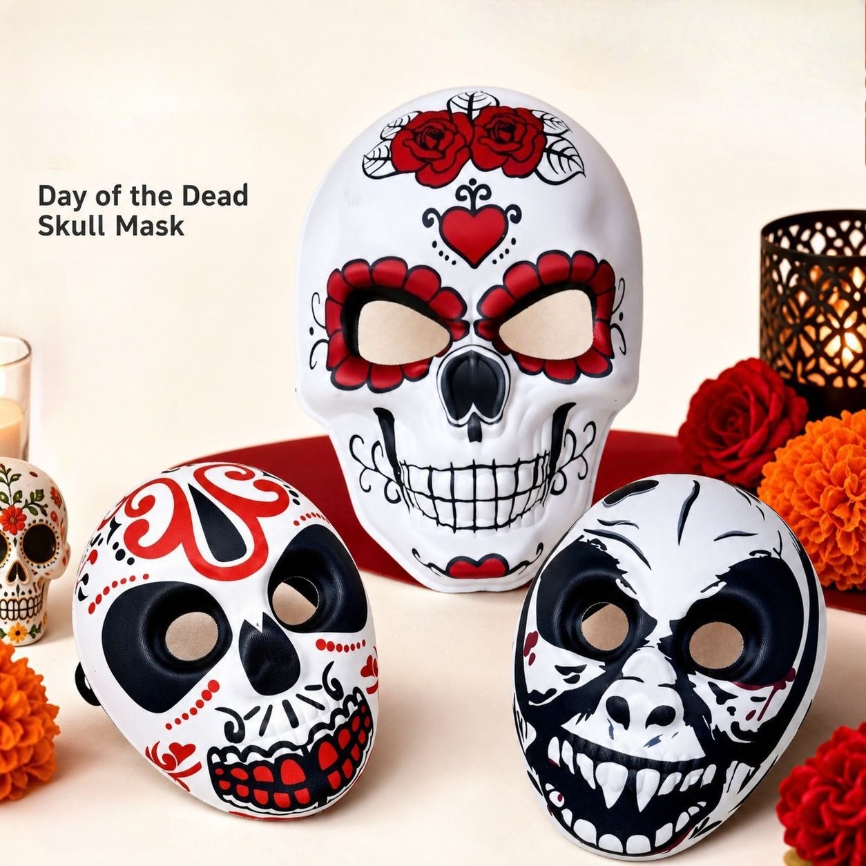 Day of the Dead Mask Colorful  - огляд і ціна Cosplay Props Eva Foam