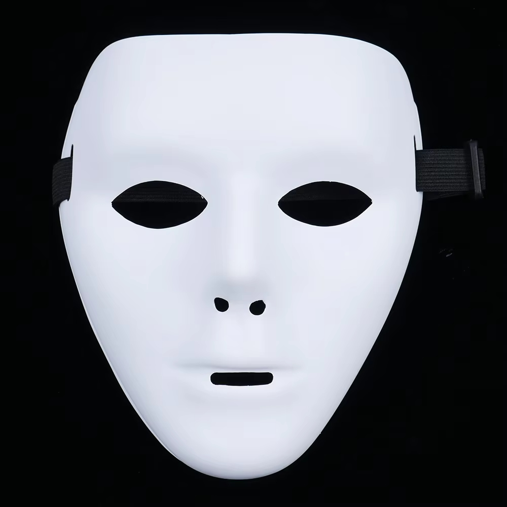 Halloween Pvc White Face Mask  - огляд і ціна Cosplay Prop Paint