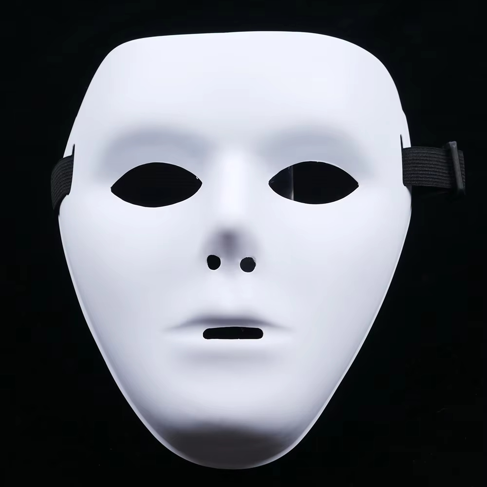 Halloween Pvc White Face Mask  - огляд і ціна Cosplay Prop Paint