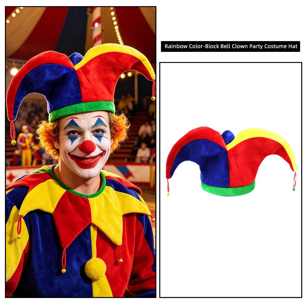Cap Prop Multicolor Clown Hat  - огляд і ціна Cosplay Prop Patterns