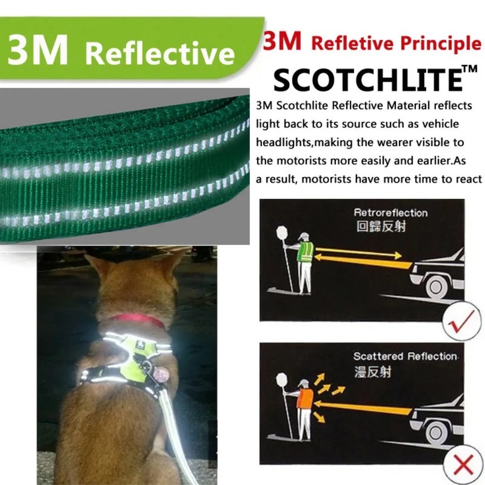 Purple Reflective Dog Harness  - огляд і ціна D Ring Strap