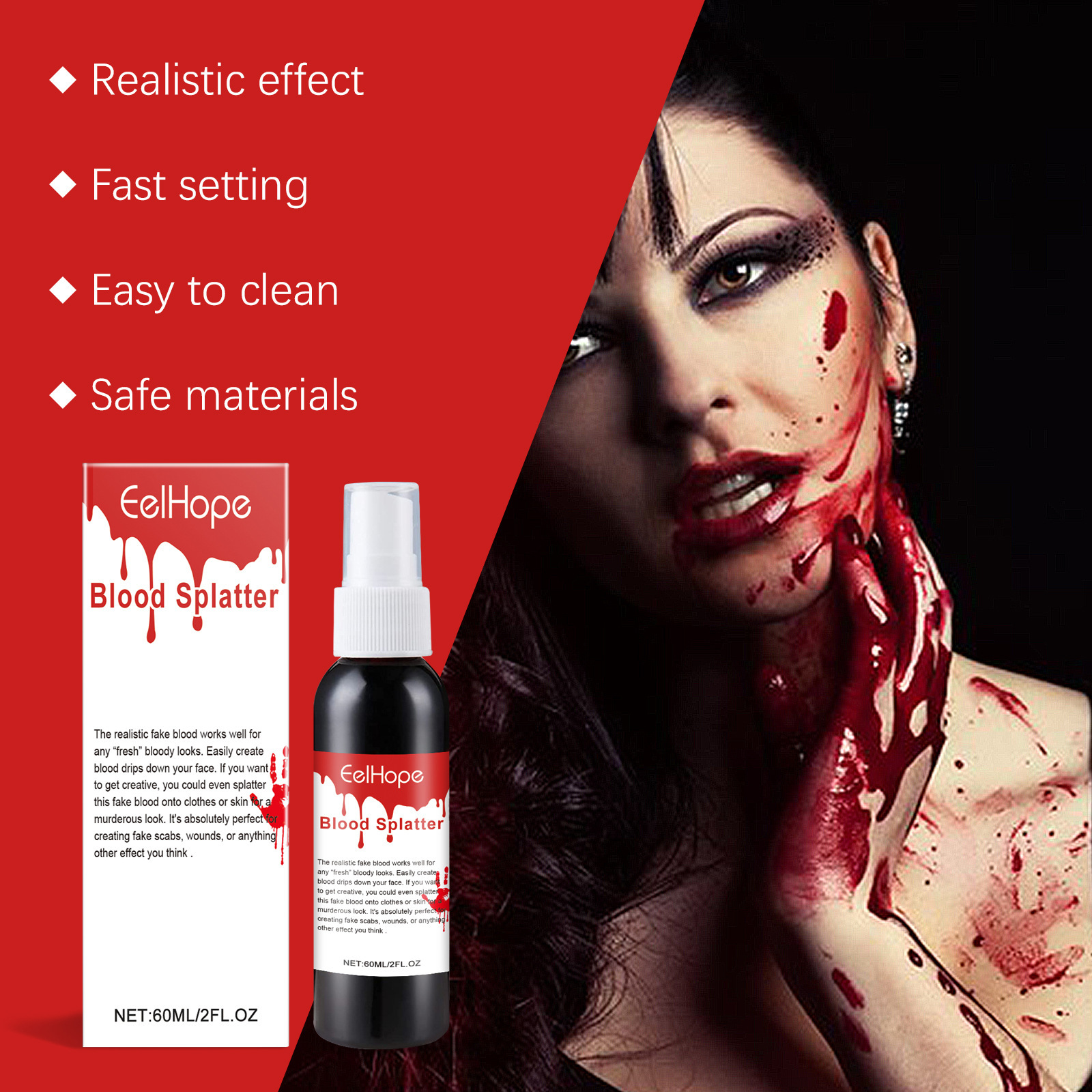 Halloween Emulation Fake Blood - огляд і ціна Cosplay Prop Paint