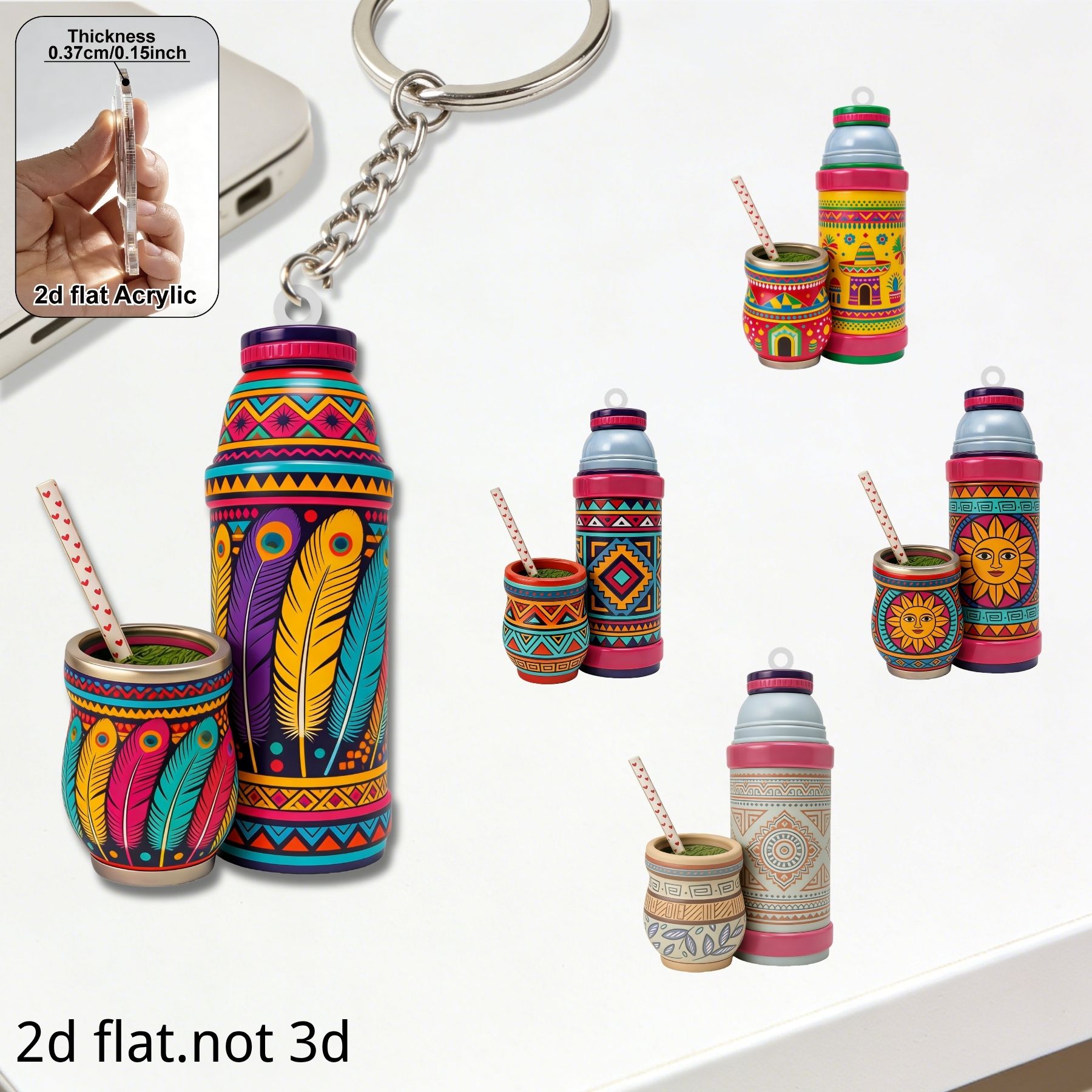 Thermos Cup Keychain,2D Flat A - огляд і ціна Worbla Thermoplastic