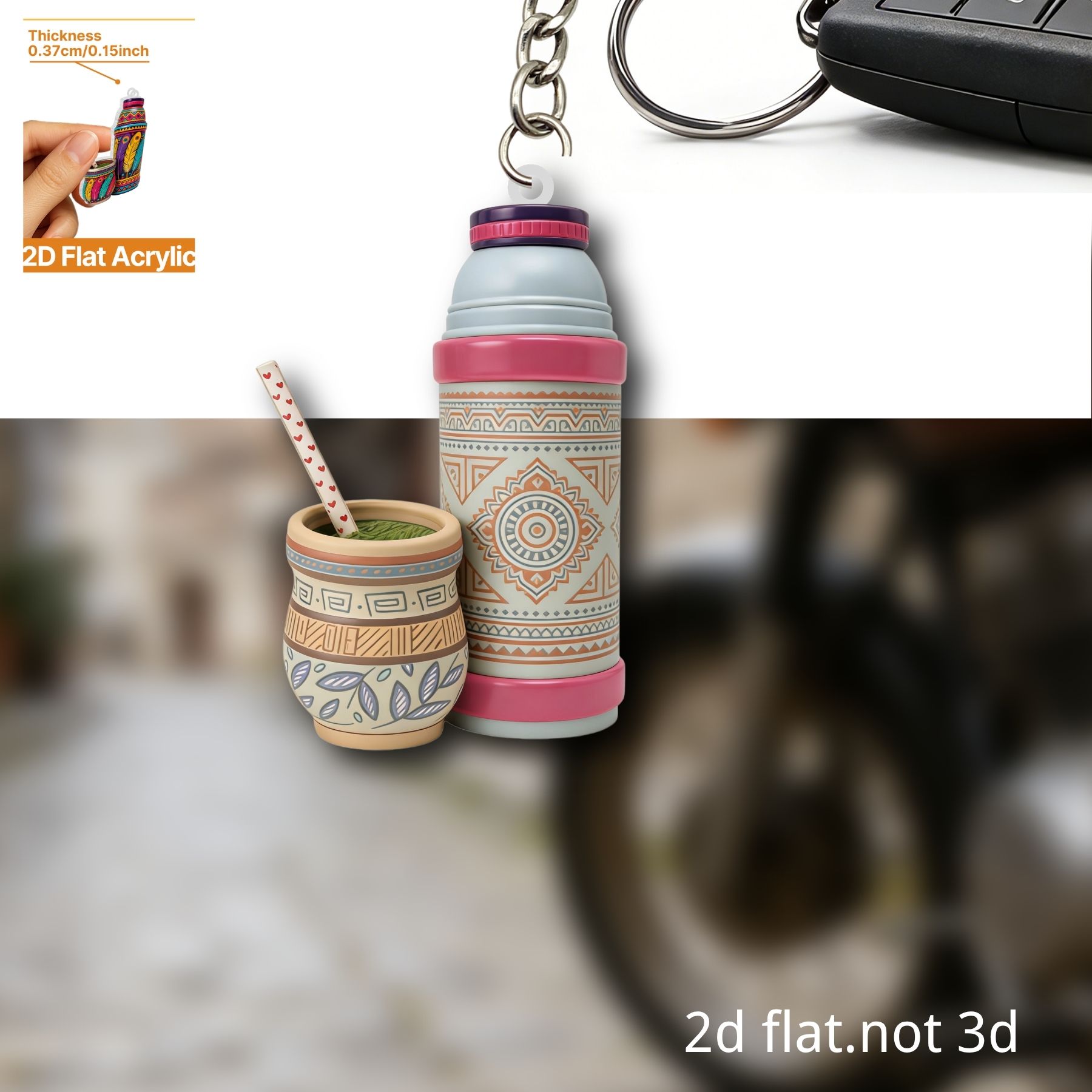 Thermos Cup Keychain,2D Flat A - огляд і ціна Worbla Thermoplastic
