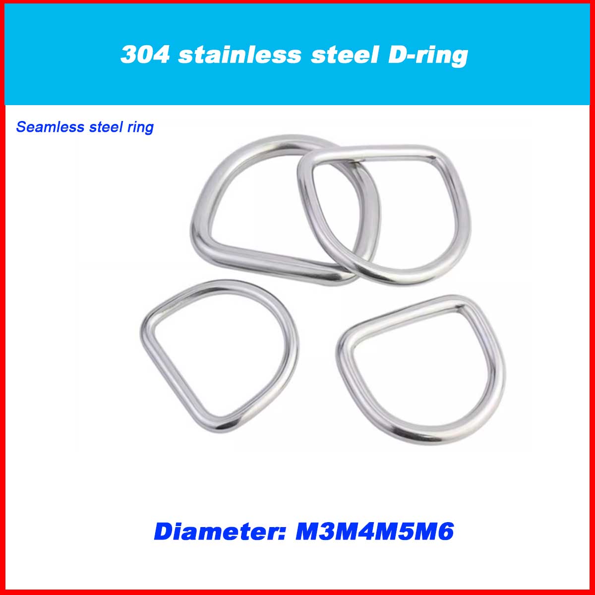 304 Stainless Steel D-ring / L - огляд і ціна D Ring Strap