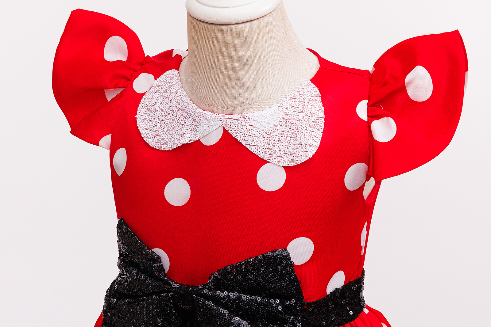 Cute Little Girls Red White Po - огляд і ціна Cosplay Prop Bow
