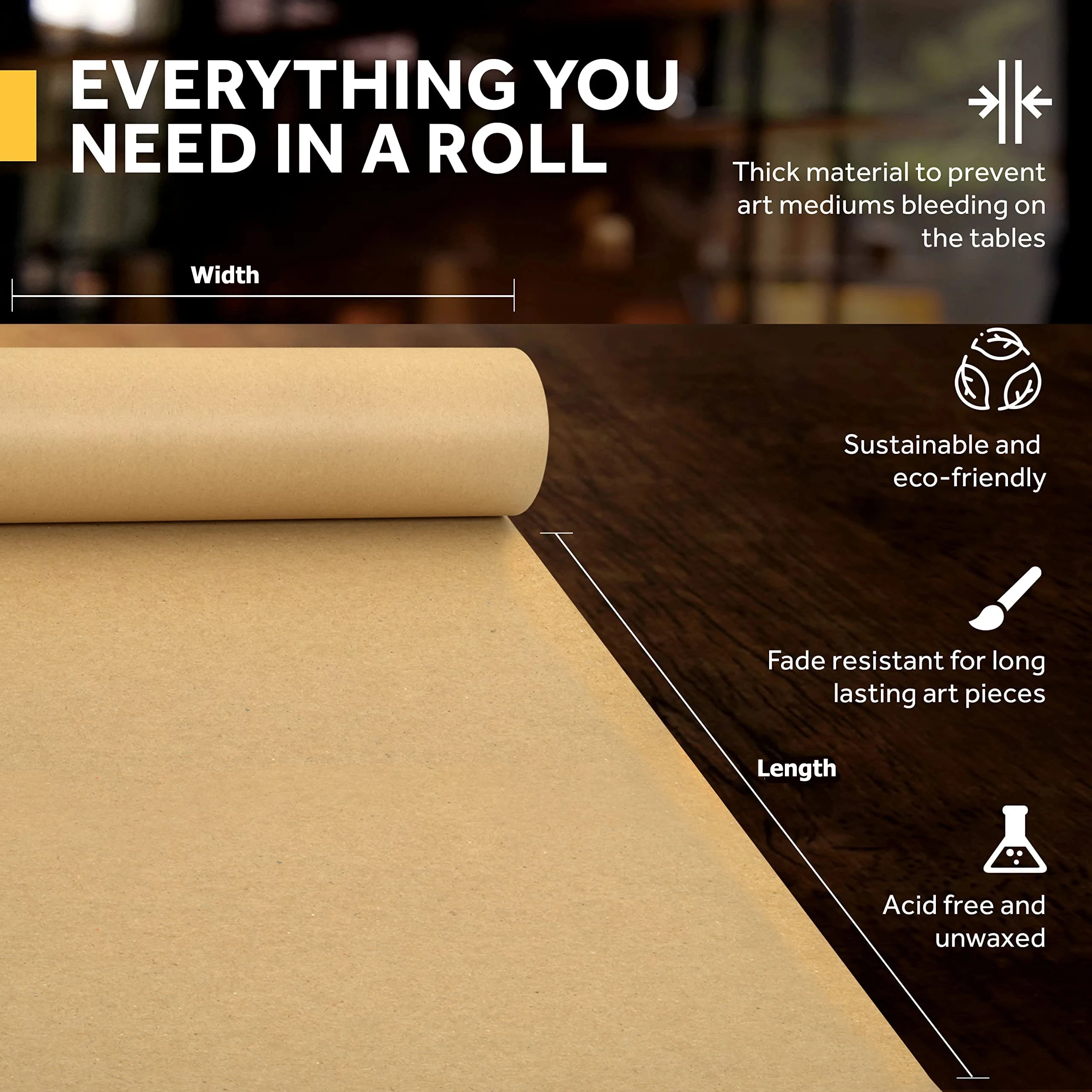 Kraft Paper Brown Ideal for Gi - огляд і ціна Craft Foam Roll