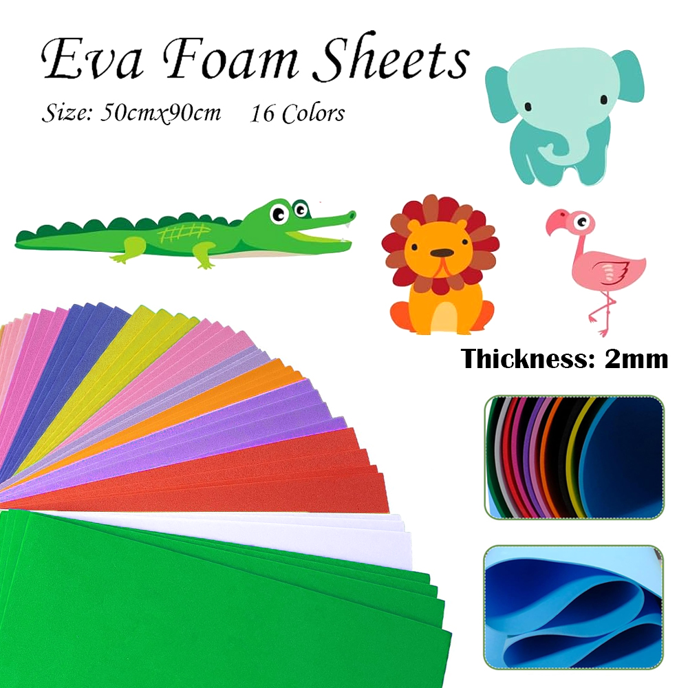 16 Colors Colorful EVA Foam Sh - огляд і ціна Cosplay Props Eva Foam