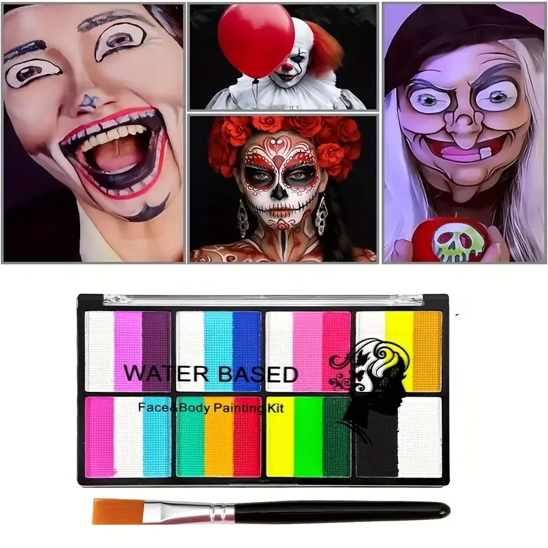 8 Color Rainbow Face & Body Pa - огляд і ціна Cosplay Prop Paint
