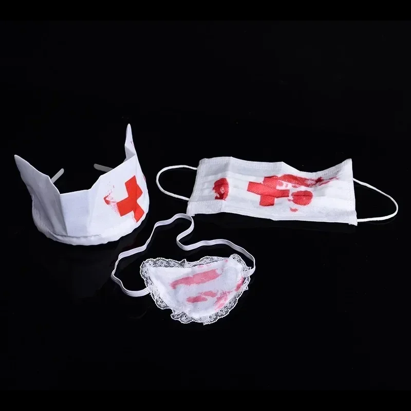 3pcs/Set Halloween Bloody Nurs - огляд і ціна Cosplay Prop Kit