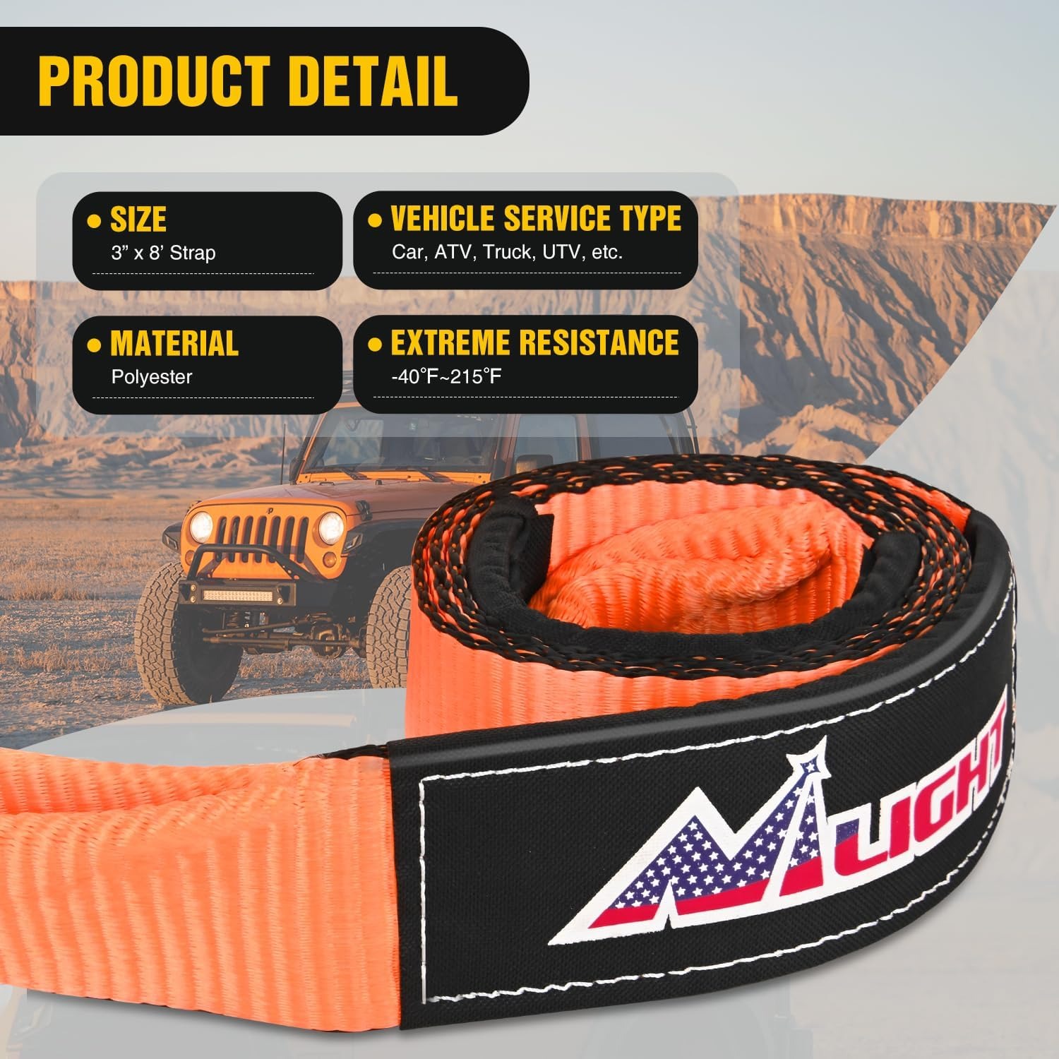 Nilight Offroad Recovery Kit 3 - огляд і ціна D Ring Strap